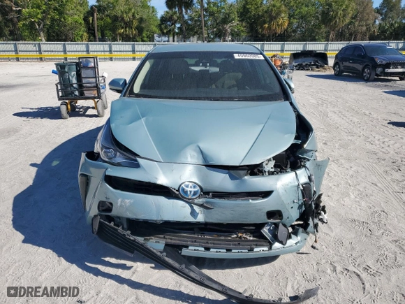2022 Toyota Prius L Eco with VIN JTDKAMFU5N3171081, listed as a Copart auction lot 49960985 with 79,254 mi miles and Clean Title. Bid and sale history available at carsss.com. Image 5.