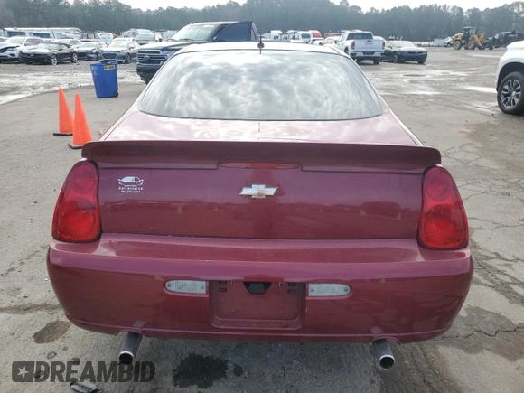 2006 Chevrolet Monte Carlo LT 3.9L with VIN 2G1WK161869206653, listed as a Copart auction lot 42876605 with 146,914 mi miles and Salvage Title. Bid and sale history available at carsss.com. Image 6.
