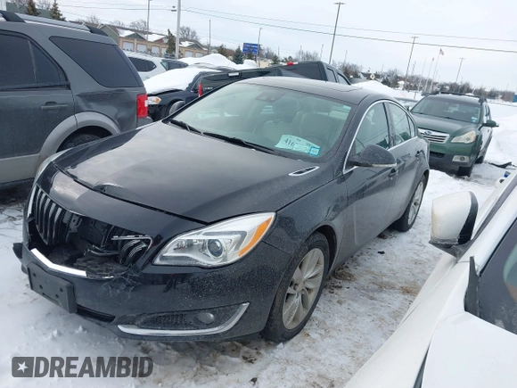 2016 Buick Regal Premium II with VIN 2G4GT5GX0G9201642, listed as a IAAI auction lot 41634052 with 93,647 mi miles. Bid and sale history available at carsss.com. Image 17.