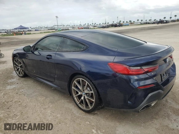 2019 BMW 8 Series M850i xDrive with VIN WBABC4C52KBU96213, listed as a Copart auction lot 76361744 with 25,219 mi miles and Non Repairable. Bid and sale history available at DreamBid. Image 2.