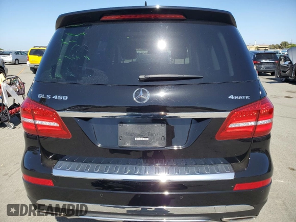 2019 Mercedes-Benz GLS 450 with VIN 4JGDF6EE7KB223324, listed as a Copart auction lot 57845215 with 38,725 mi miles and Salvage title. Bid and sale history available at DreamBid. Image 6.