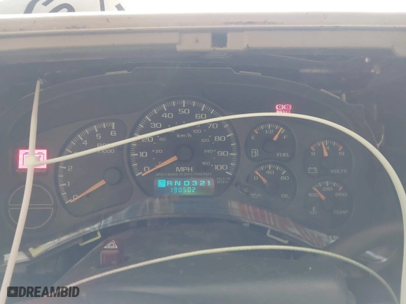 2002 Chevrolet Tahoe LT with VIN 1GNEC13Z52R148406, listed as a IAAI auction lot 41617948 with 190,502 mi miles. Bid and sale history available at carsss.com. Image 7.