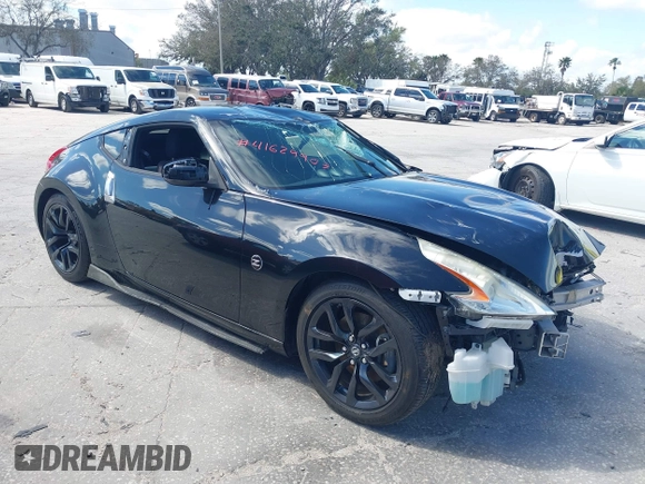 2017 Nissan 370Z with VIN JN1AZ4EH5HM954458, listed as a IAAI auction lot 41629907 with 113,606 mi miles. Bid and sale history available at carsss.com. Image 1.
