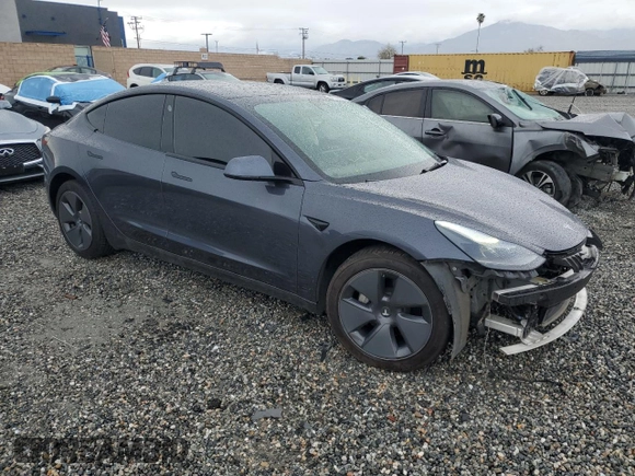 2022 Tesla Model 3 Long Range with VIN 5YJ3E1EB1NF112040, listed as a Copart auction lot 48695485 with 51,683 mi miles and Salvage Title. Bid and sale history available at DreamBid. Image 4.