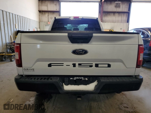 2018 Ford F-150 XL with VIN 1FTFX1E56JFC69571, listed as a Copart auction lot 45755715 with 156,830 mi miles and Salvage title. Bid and sale history available at DreamBid. Image 6.