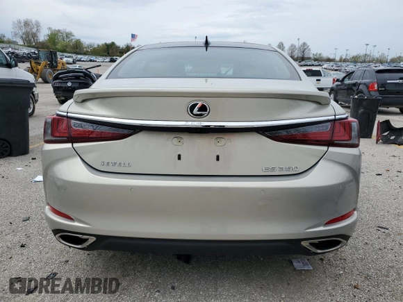 2024 Lexus ES 350 Ultra Luxury with VIN 58AFZ1B14RU161411, listed as a Copart auction lot 52399225 with 7,635 mi miles and Salvage title. Bid and sale history available at DreamBid. Image 6.