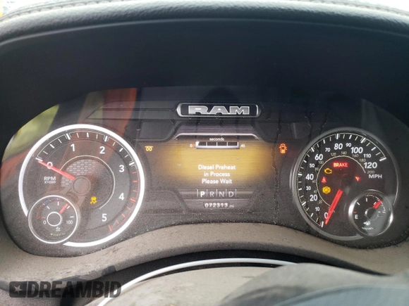 2022 Ram 3500 Laramie z VIN 3C63R3ML5NG279402, wystawiony jako Copart lot #57615835 z przebiegiem 72 313 mil mil oraz Czysty tytuł • Clean title. Historia ofert i sprzedaży dostępna na DreamBid. Obrazek 9.