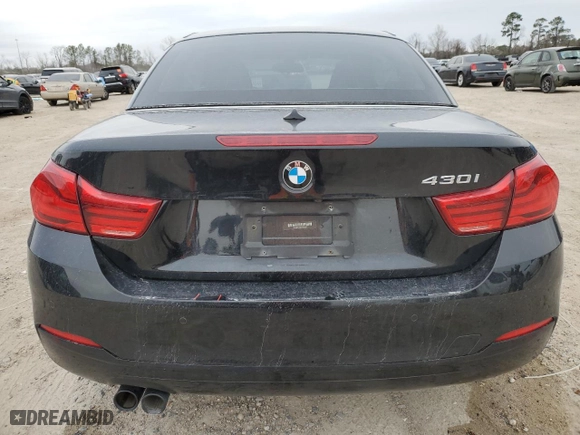 2018 BMW 4 Series 430i with VIN WBA4Z1C52JEE41444, listed as a Copart auction lot 46365525 with 56,335 mi miles and Salvage Title. Bid and sale history available at carsss.com. Image 6.