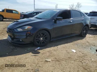 2016 Dodge Dart GT with VIN 1C3CDFEB9GD585294, listed as a Copart auction lot 49728425 with 157,132 mi miles and Salvage Title. Bid and sale history available at carsss.com. Image 1.