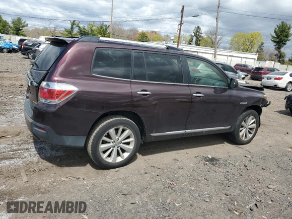 2012 Toyota Highlander Hybrid Limited with VIN JTEDC3EH3C2009823, listed as a Copart auction lot 52868815 with 161,946 mi miles and Salvage Title. Bid and sale history available at carsss.com. Image 3.
