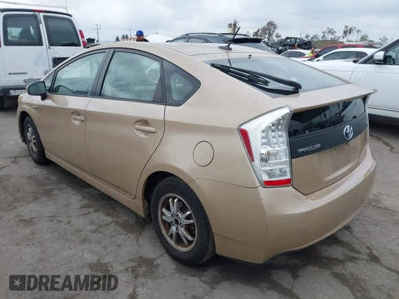 2011 Toyota Prius I with VIN JTDKN3DU8B1408929, listed as a IAAI auction lot 41925472 with 162,130 mi miles. Bid and sale history available at carsss.com. Image 3.