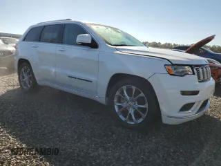 2021 Jeep Grand Cherokee Summit with VIN 1C4RJFJT9MC727660, listed as a Copart auction lot 74756814 with 0 mi miles and Salvage Title. Bid and sale history available at carsss.com. Image 4.