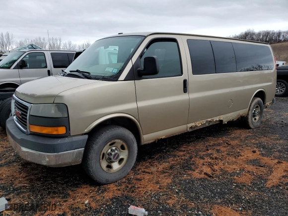 2008 GMC Savana Passenger with VIN 1GJHG39K481190033, listed as a Copart auction lot 46991095 with NaN miles and Clean Title. Bid and sale history available at carsss.com. Image 1.