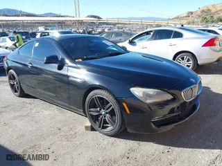 2012 BMW 6 Series 650i with VIN WBALX3C51CDV77373, listed as a IAAI auction lot 41232104 with 1 mi miles. Bid and sale history available at carsss.com. Image 1.