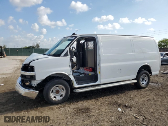 2024 Chevrolet Express Cargo with VIN 1GCWGAFP4R1183474, listed as a Copart auction lot 54072775 with Not provided miles and Clean title. Bid and sale history available at DreamBid. Image 1.