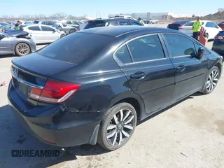 2015 Honda Civic Sedan EX-L with VIN 2HGFB2F90FH546082, listed as a IAAI auction lot 41849194 with 121,161 mi miles. Bid and sale history available at carsss.com. Image 4.