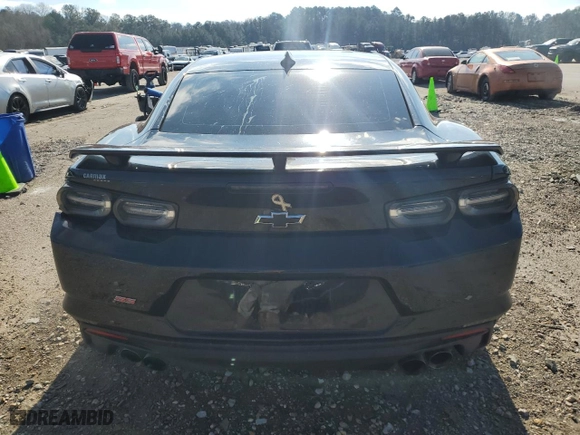 2020 Chevrolet Camaro 1SS with VIN 1G1FF1R76L0106111, listed as a Copart auction lot 87757775 with 68,646 mi miles and Salvage Title. Bid and sale history available at carsss.com. Image 6.
