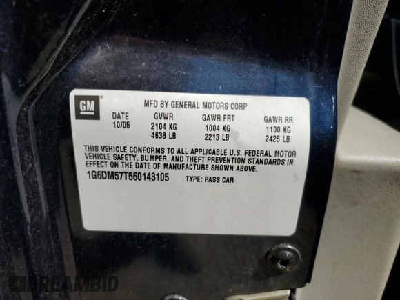 2006 Cadillac CTS with VIN 1G6DM57T560143105, listed as a Copart auction lot 74796444 with 0 mi miles and Salvage Title. Bid and sale history available at carsss.com. Image 12.