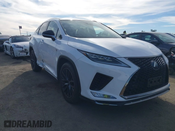 2020 Lexus RX with VIN 2T2YZMDA4LC234425, listed as a IAAI auction lot 41247317 with 20,083 mi miles. Bid and sale history available at carsss.com. Image 1.