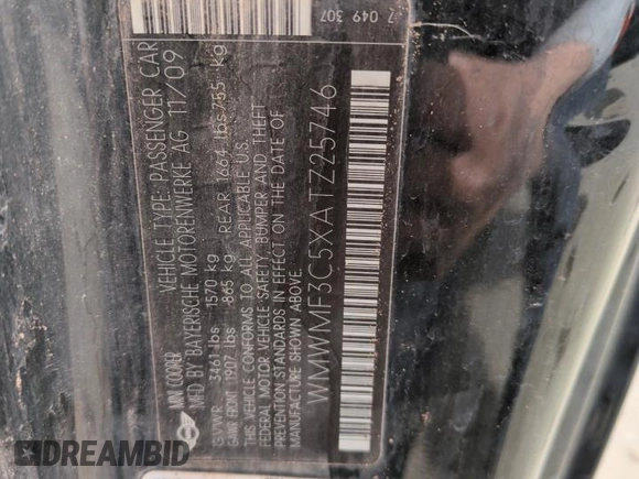 2010 MINI Hardtop z VIN WMWMF3C5XATZ25746, wystawiony jako Copart lot #51662415 z przebiegiem 139 411 mil mil oraz Szkoda całkowita • Salvage title. Historia ofert i sprzedaży dostępna na DreamBid. Obrazek 12.
