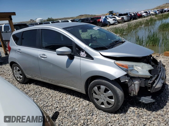 2016 Nissan Note S with VIN 3N1CE2CP5GL382223, listed as a Copart auction lot 56426495 with 130,848 mi miles and Salvage title. Bid and sale history available at DreamBid. Image 4.