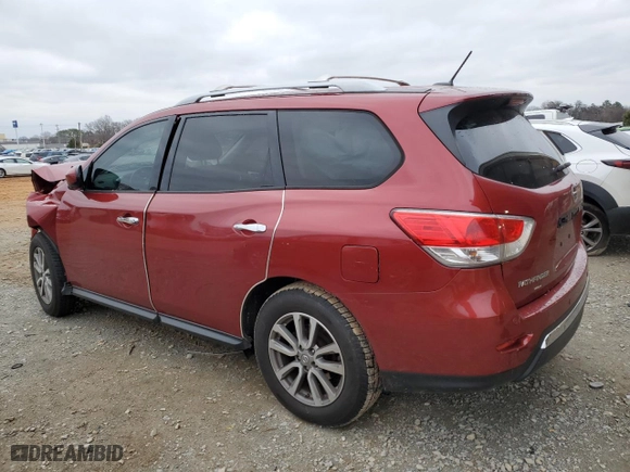 2016 Nissan Pathfinder SL with VIN 5N1AR2MNXGC607796, listed as a Copart auction lot 87588895 with 0 mi miles and Salvage Title. Bid and sale history available at carsss.com. Image 2.