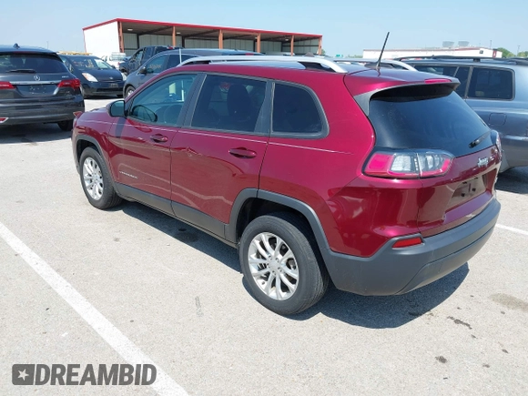 2020 Jeep Cherokee Latitude with VIN 1C4PJLCB4LD615142, listed as a IAAI auction lot 42116038 with 52,250 mi miles and . Bid and sale history available at DreamBid. Image 3.