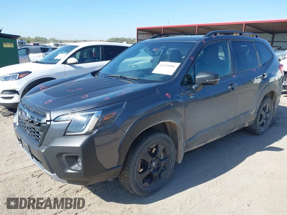 2024 Subaru Forester Wilderness with VIN JF2SKAJC3RH519044, listed as a IAAI auction lot 42138586 with 9,342 mi miles and . Bid and sale history available at DreamBid. Image 2.