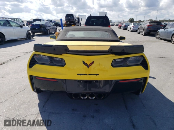 2016 Chevrolet Corvette Z06 3LZ with VIN 1G1YU3D61G5612818, listed as a Copart auction lot 74595623 with 19,813 mi miles. Bid and sale history available at carsss.com. Image 6.