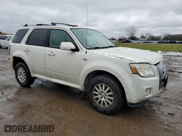 2009 Mercury Mariner Premier with VIN 4M2CU97759KJ15746, listed as a Copart auction lot 83802964 with 180,342 mi miles and Salvage Title. Bid and sale history available at carsss.com. Image 4.