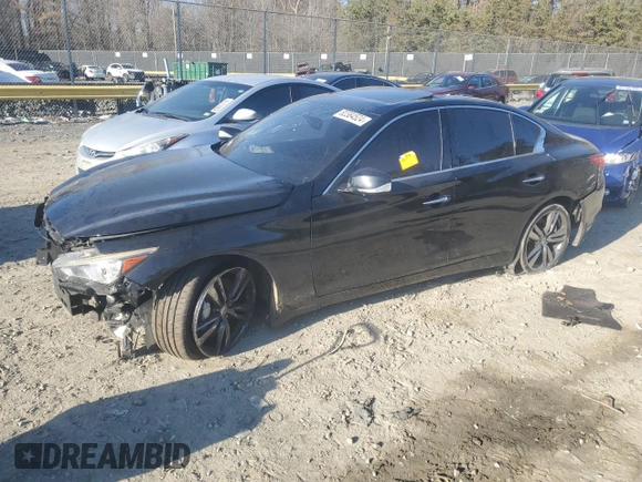 2017 Infiniti Q50 Sport z VIN JN1EV7AP6HM737027, wystawiony jako Copart lot #82384524 z przebiegiem 84 316 mil mil oraz Szkoda całkowita • Salvage title. Historia ofert i sprzedaży dostępna na DreamBid. Obrazek 1.