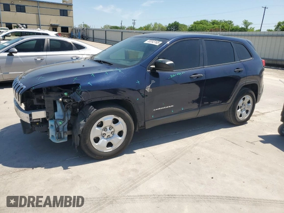 2016 Jeep Cherokee Altitude with VIN 1C4PJLAB2GW116661, listed as a Copart auction lot 53243165 with 94,708 mi miles and Salvage title. Bid and sale history available at DreamBid. Image 1.