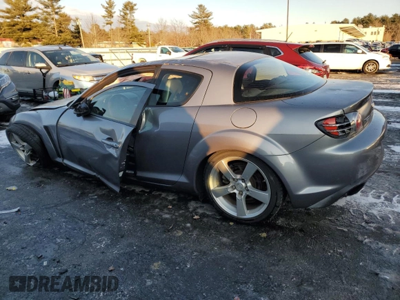 2005 Mazda RX-8 with VIN JM1FE173250145548, listed as a Copart auction lot 86197844 with Not Provided miles and Salvage Title. Bid and sale history available at carsss.com. Image 2.