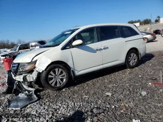 2016 Honda Odyssey EX with VIN 5FNRL5H40GB156120, listed as a Copart auction lot 47014995 with 150,156 mi miles and Salvage Title. Bid and sale history available at carsss.com. Image 1.
