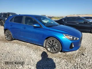 2018 Hyundai Elantra GT Sport with VIN KMHH55LC1JU032985, listed as a Copart auction lot 77598934 with 43,221 mi miles and Salvage Title. Bid and sale history available at carsss.com. Image 4.