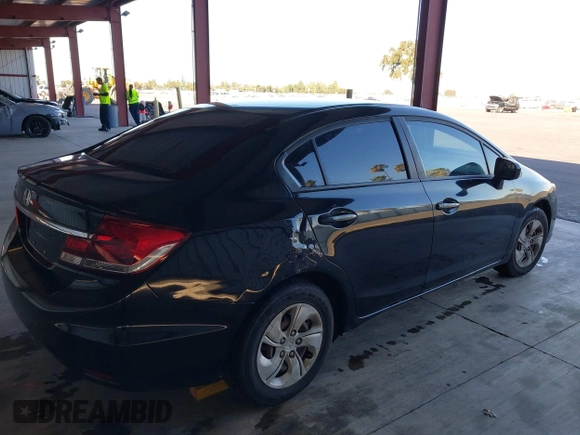 2015 Honda Civic LX with VIN 19XFB2F54FE203055, listed as a IAAI auction lot 40607290 with 206,136 mi miles and . Bid and sale history available at DreamBid. Image 4.