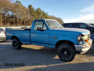 1995 Ford F-150 with VIN 1FTEF15Y4SLB43107, listed as a Copart auction lot 89071835 with 215,831 mi miles and Salvage Title. Bid and sale history available at carsss.com. Image 4.