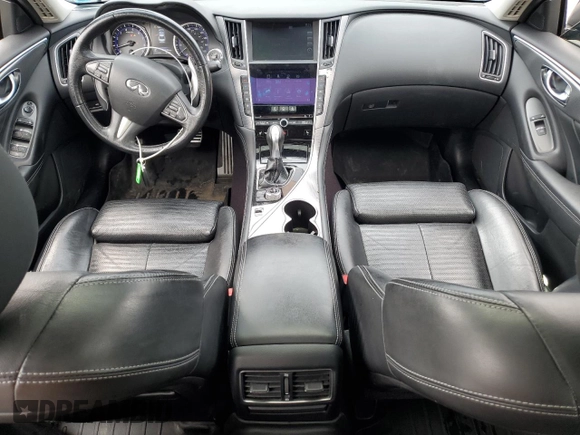 2015 Infiniti Q50 with VIN JN1BV7AR5FM421247, listed as a Copart auction lot 53266115 with 63,820 mi miles and Salvage Title. Bid and sale history available at carsss.com. Image 8.