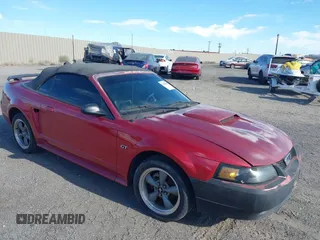 2002 Ford Mustang GT Deluxe with VIN 1FAFP45X52F202308, listed as a IAAI auction lot 42828519 with 124,179 mi miles and . Bid and sale history available at DreamBid. Image 1.