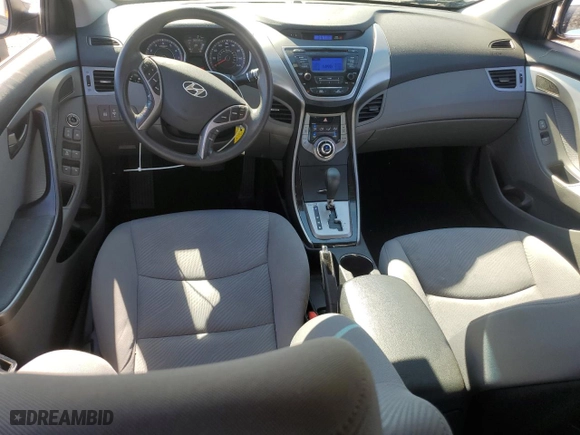 2013 Hyundai Elantra GLS PZEV with VIN KMHDH4AE9DU939427, listed as a Copart auction lot 69916994 with 92,235 mi miles and Salvage Title. Bid and sale history available at carsss.com. Image 8.