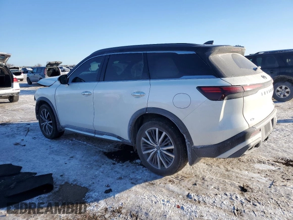2023 Infiniti QX60 Autograph with VIN 5N1DL1HU3PC367128, listed as a Copart auction lot 46273845 with Not provided miles and Salvage title. Bid and sale history available at DreamBid. Image 2.