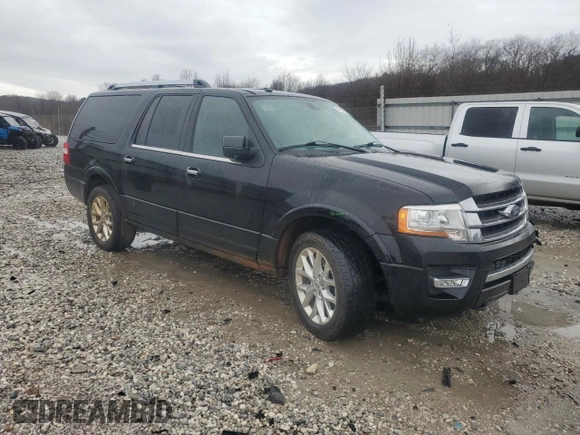 2017 Ford Expedition EL Limited with VIN 1FMJK2AT6HEA31721, listed as a Copart auction lot 43151515 with 144,388 mi miles and Salvage Title. Bid and sale history available at carsss.com. Image 4.
