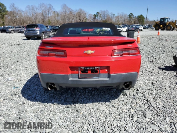 2015 Chevrolet Camaro LT with VIN 2G1FF3D37F9296611, listed as a Copart auction lot 50684785 with 71,486 mi miles and Salvage Title. Bid and sale history available at carsss.com. Image 6.