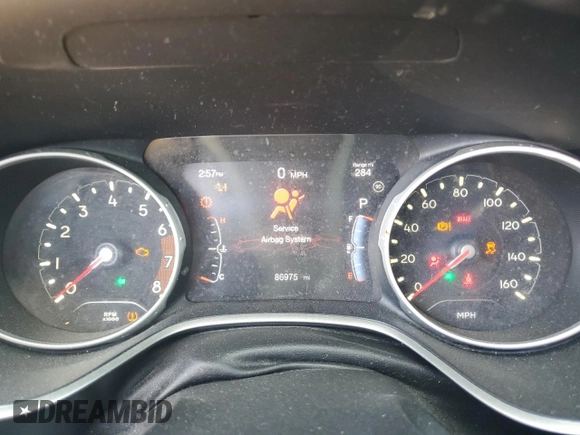 2021 Jeep Compass Limited with VIN 3C4NJDCB6MT604376, listed as a Copart auction lot 49669865 with 86,975 mi miles and Salvage Title. Bid and sale history available at DreamBid. Image 9.