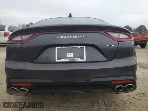 2019 Kia Stinger GT with VIN KNAE35LC5K6049644, listed as a Copart auction lot 89348775 with 92,377 mi miles and Non Repairable. Bid and sale history available at carsss.com. Image 6.