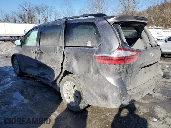 2017 Toyota Sienna with VIN 5TDDZ3DC1HS179848, listed as a Copart auction lot 42428935 with 90,137 mi miles and Salvage Title. Bid and sale history available at DreamBid. Image 2.
