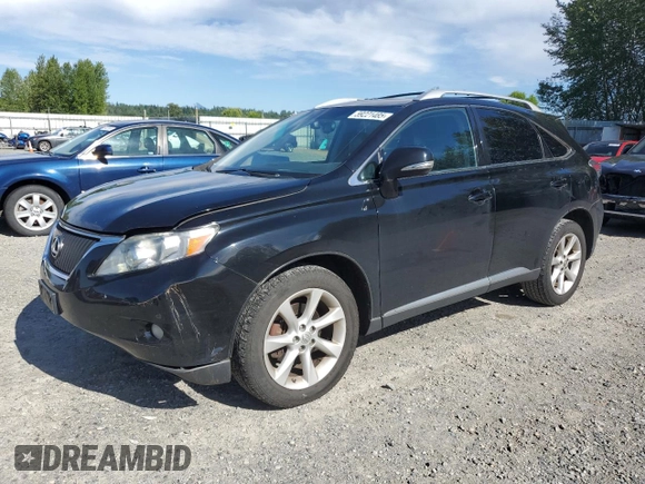 2012 Lexus RX 350 with VIN 2T2BK1BA1CC152745, listed as a Copart auction lot 59221485 with 198,669 mi miles and Salvage title. Bid and sale history available at DreamBid. Image 1.