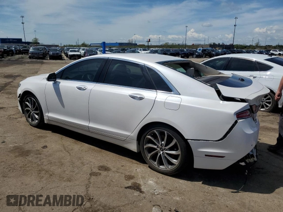 2019 Lincoln MKZ Reserve I with VIN 3LN6L5D97KR613965, listed as a Copart auction lot 55390835 with Not provided miles and Salvage title. Bid and sale history available at DreamBid. Image 2.