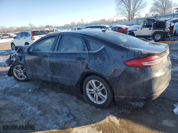 2018 Ford Fusion SE with VIN 3FA6P0HD3JR252958, listed as a Copart auction lot 87928035 with 88,592 mi miles and Salvage Title. Bid and sale history available at carsss.com. Image 2.