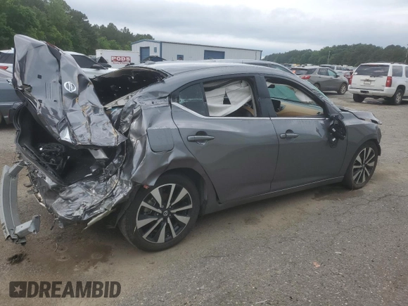 2023 Nissan Sentra SV z VIN 3N1AB8CV1PY284018, wystawiony jako Copart lot #55399055 z przebiegiem 23 268 mil mil oraz Szkoda całkowita • Salvage title. Historia ofert i sprzedaży dostępna na DreamBid. Obrazek 3.